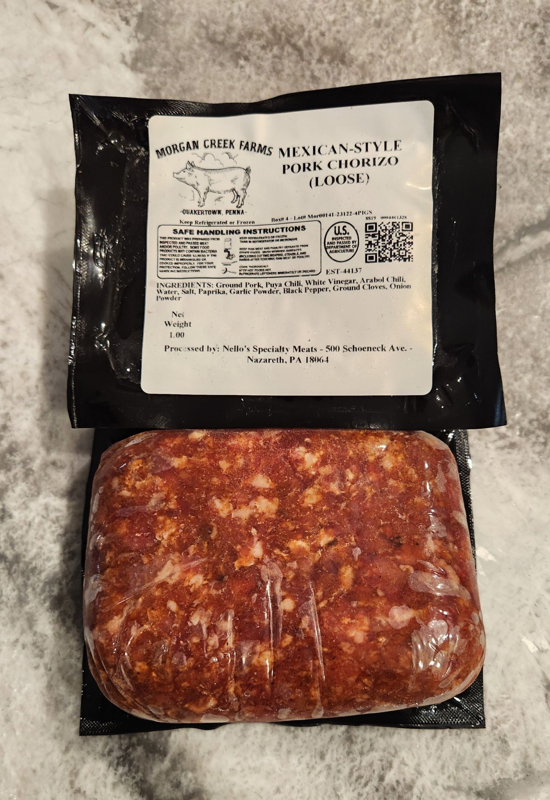 Mexican Chorizo, loose ground