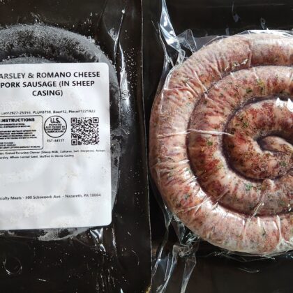 Parsley and Romano Cheese Sausage